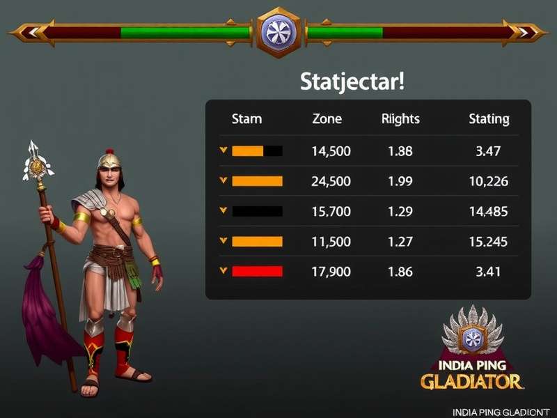 India Ping Gladiator character selection screen